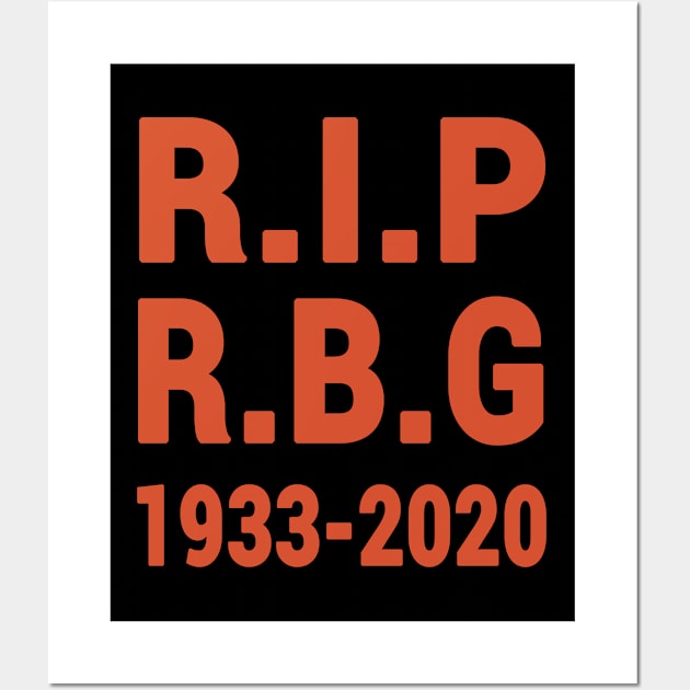 RIP RBG 1933-2020 Wall Art by Redmart